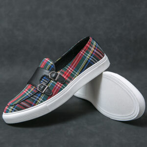 Mocassins Bradford à motif tartan
