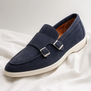 Mocassins à bride Savile en daim