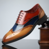 Chaussures de ville Cambridge en cuir avec brogue