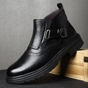 Bottes Preston en cuir véritable