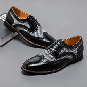 Chaussures Oxford à motif pied-de-poule Regent