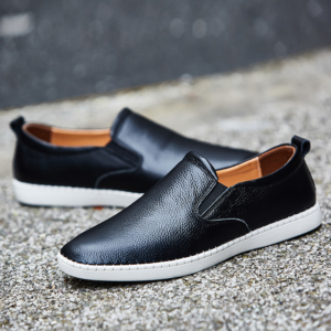 Chaussures en cuir Massimo à enfiler (Slip-on)