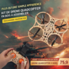 🔥Kit DIY Quadcopter en bois à assembler 🔥 Maintien d'altitude – Idéal pour adolescents, lycéens, enfants ou débutants | Kit scientifique éducatif scolaire